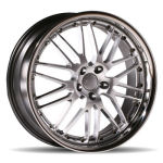 AXE AP40 Silver with Chrome Lip Alloy Wheels