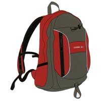 Aztec Outdoor Essentials Pico 20 Rucksack Red and Steel