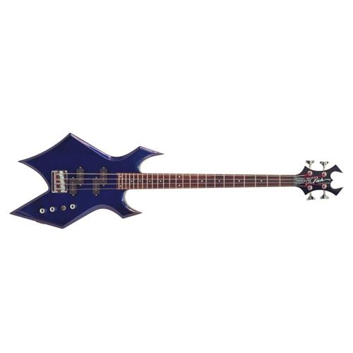 B C Rich Platinum Warlock Bass WHS - Met. Blue