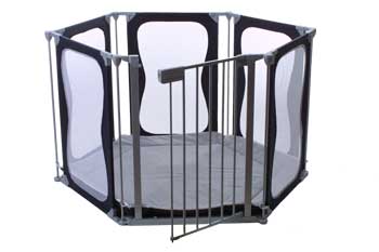 Baby Dan Babyden Lite Playpen Silver Blue