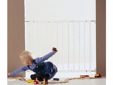 Baby Dan Extending White Wooden Baby Stair Gate