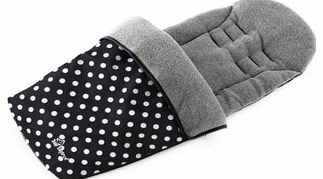 Jersey Lined Footmuff Polka -