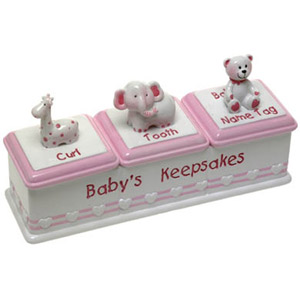 Girl Triple Keepsake Box