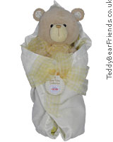 Bear Tales Yellow Blanket Bear