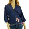 Drapey Top Hoody (Navy)