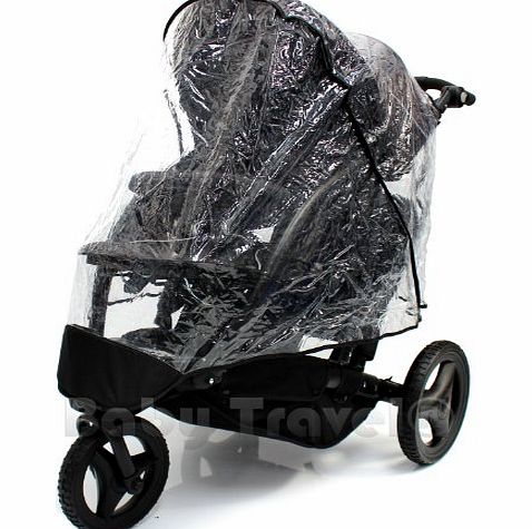 Baby Travel Graco Trekko Twin Tandem Raincover Heavy Duty Profesional