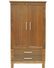 Beth 2 Drawer Wardrobe Conker