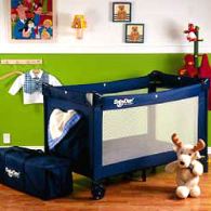 BabyDan Travel Cot-Playpen Blue Top-of-The-Line