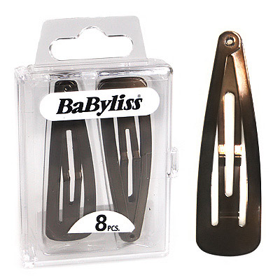 Snap Clips Hair Slides x 8