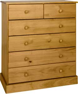 BabyStart Delfina Chest of Drawers - Solid Pine