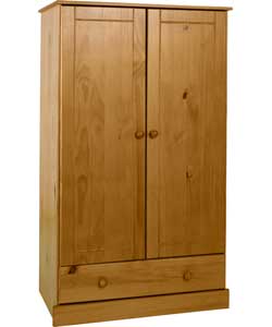 BabyStart Delfina Wardrobe - Solid Pine