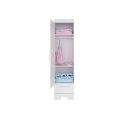 Babystyle Aspen 1 Door Wardrobe in White