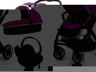 BabyStyle Oyster 2 Black/Grape Set 2 Izi Go