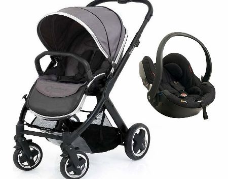 BabyStyle Oyster 2 Black/Slate Izi Go Set 1