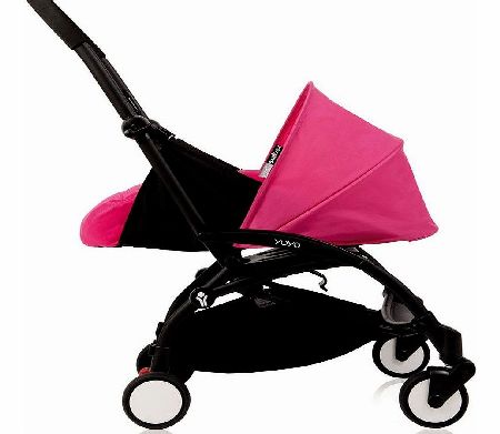 YoYo 0m+ Pram Pink With Black Frame 2014