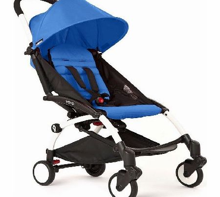 YoYo 6m+ Pushchair Blue With White Frame