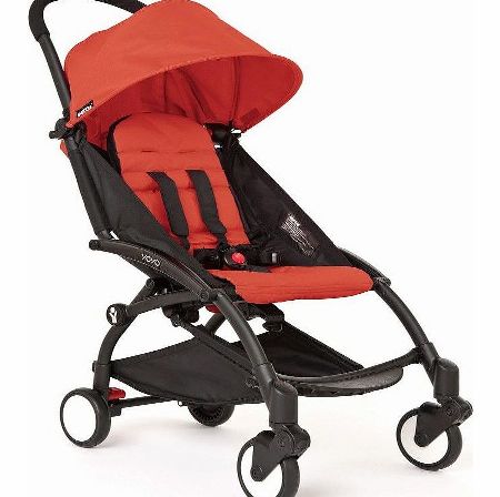 YoYo 6m+ Pushchair Red With Black Frame