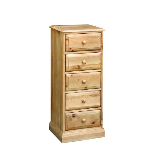 Badger Pine 5 Drawer Tall Chest