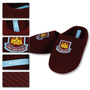 West Ham Mule Slippers - Mens - Claret