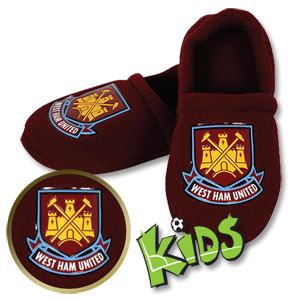 West Ham Slippers - Boys - Claret