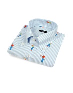 Golf Players Button Down Italian Cotton Dress Shirt