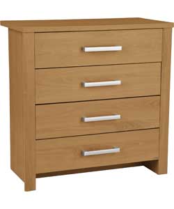 BAILEY 4 Drawer Chest - Oak Effect