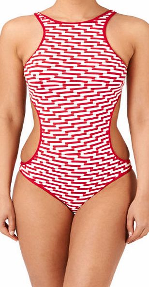 Baku Womens Baku Capri High Neck Cutaway Swimsuit -