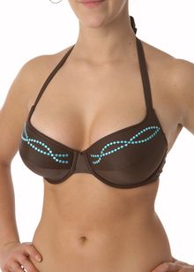 Tobago halterneck padded bikini top