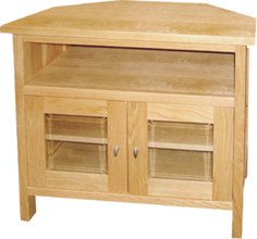 Balmain Oak Corner TV Stand