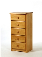 5 Drawer Narrow Chest of Drawers