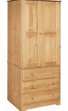 Balmoral Pine 2 door 3 drawer Wardrobe