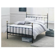 King Bedstead, Black, With Airsprung