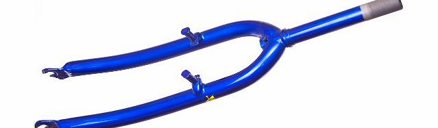 Bankrupt surplus 26`` Mountain BIKE FORKS in BLUE 1`` THREADED 160mm Steerer NEW