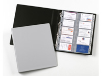 Bantex Executive blue business card album with