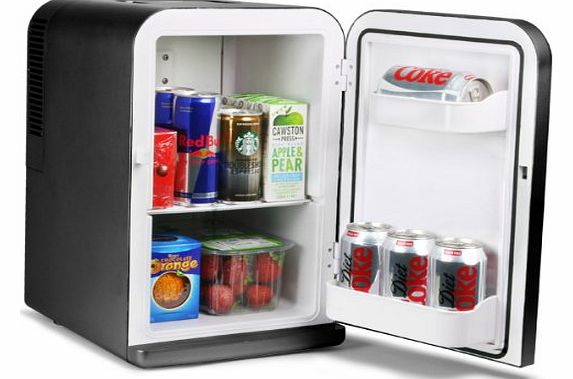 bar@drinkstuff 15 Litre Mini Fridge Cooler and Warmer Black