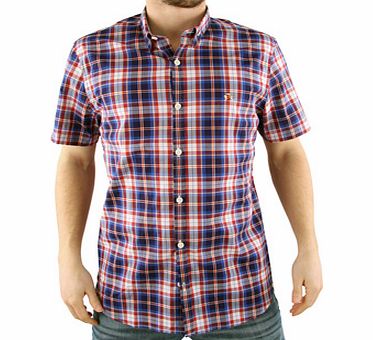 Royal Blue Squeeze Check Shirt