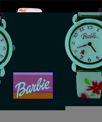 Barbie Childrens Analogue Watch (Peach)