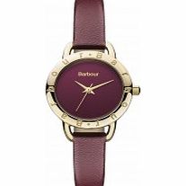 Barbour Ladies Lismore Burgundy Leather Strap