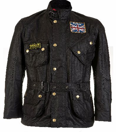 Barbour Mens Union Jack International Waxed