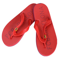 Barcelona Flip Flop - Deep Red - Girls.