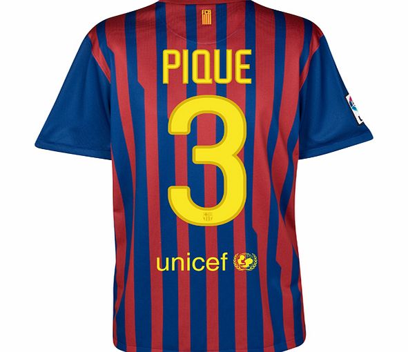 Barcelona Nike 2011-12 Barcelona Nike Home Shirt (Pique 3)