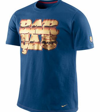 Nike 2011-12 Barcelona Nike Core Tee (Blue)