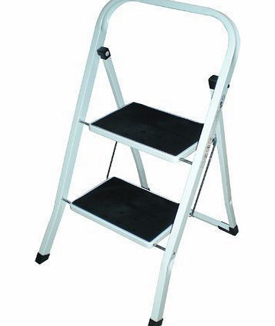 2 TREAD SAFETY NON SLIP FOLDING STEP LADDER STEPLADDER