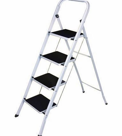 4 TREAD SAFETY NON SLIP FOLDING STEP LADDER STEPLADDER