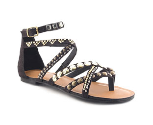 Gladiator Sandal With Stud Detail