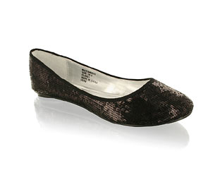 Glitzy Sequin Covered Ballerina - Size 10