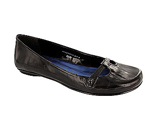 Barratts Leather T-Bar Ballerina