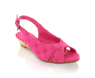 Low Wedge Peep Toe Sandal - Infant