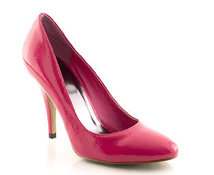 Patent Almond Toe Court Shoe - Size 1-2