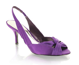 Satin Slingback Sandal - Size 10
